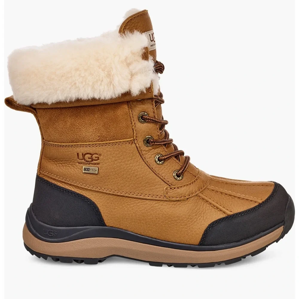 UGG Adirondack III Water Resistant Bootie Color: Chestnut WOMEN Sz 6 $250 gently